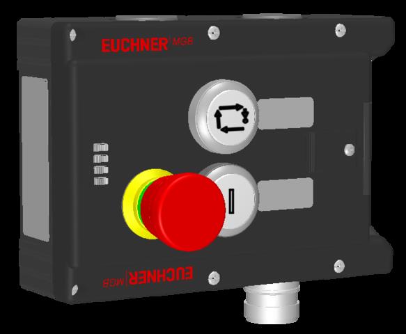 Euchner MGB-L1-ARA-AC4A1-S1-R-111101 Locking module MGB-L1-ARA (guard locking by spring force) with 2 pushbuttons, emergency stop, RC18 Turkiye