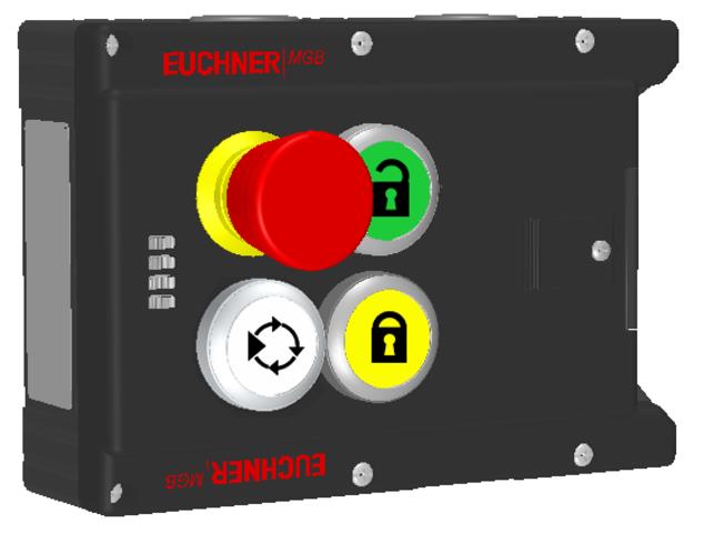 Euchner MGB-L1-ARA-AJ4A1-M-R-122235 Locking module MGB-L1-ARA, (guard locking by spring force) with 3 pushbuttons, emergency stop Turkiye