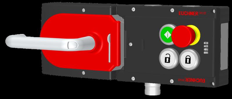 Euchner MGB-L1H-APA-L-110459 Locking set MGB-L1H-APA (guard locking by spring force) with 3 pushbuttons, emergency stop, RC18 Turkiye