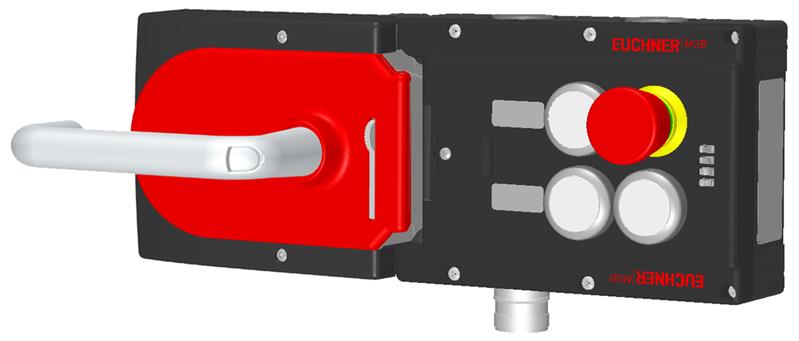 Euchner MGB-L1H-APA-L-121371 Locking set MGB-L1H-APA (guard locking by spring force) with 3 pushbuttons, emergency stop, RC18 Turkiye