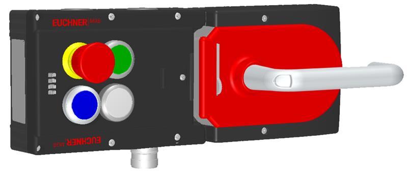 Euchner MGB-L1H-ARA-R-119924 Locking set MGB-L1H-ARA (guard locking by spring force) with 3 pushbuttons, emergency stop, RC26 Turkiye