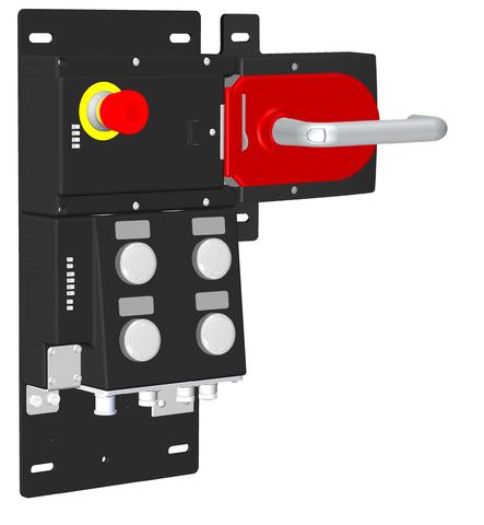 Euchner MGB-L1HB-EIA-R-136386 Locking set MGB-L1-EI (guard locking by spring force) with 4 pushbuttons, emergency stop Turkiye