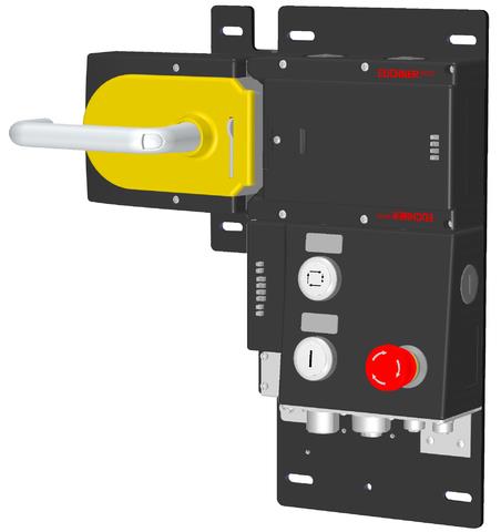 Euchner MGB-L1HB-PNA-L-114424 Locking set MGB-L1-PN (guard locking by spring force) with 3 control elements, 7/8