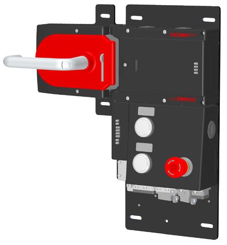 Euchner MGB-L1HB-PNA-L-121856 Locking set MGB-L1-PN (guard locking by spring force) with 3 control elements, push-pull plug Turkiye