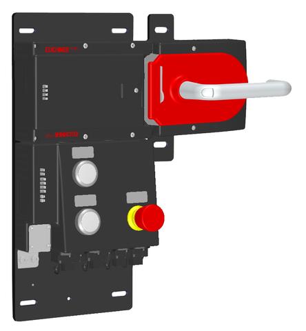 Euchner MGB-L1HB-PNA-R-121852 Locking set MGB-L1-PN (guard locking by spring force) with 3 control elements, push-pull plug Turkiye