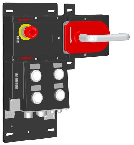 Euchner MGB-L2HB-EIA-R-158023 Locking set MGB-L2-EI (guard locking by solenoid force) with 4 pushbuttons, emergency stop Turkiye