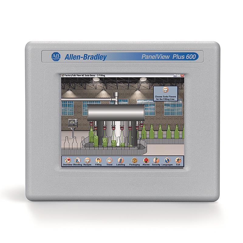 Allen Bradley 2711P-T6M5D8 PanelView Plus 6 6 Gray Touch DC RS232 Turkiye