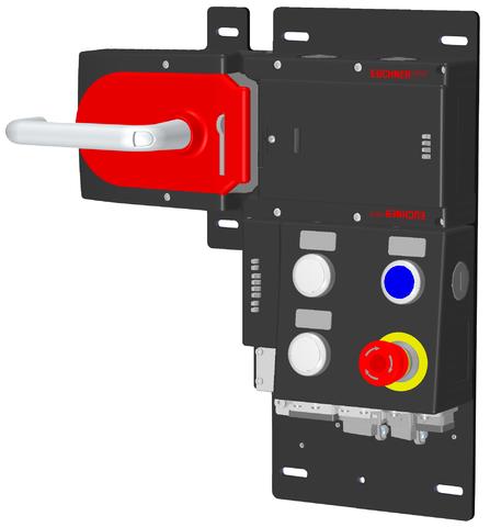 Euchner MGB-L2HB-PNC-L-117105 Locking set MGB-L2-PN (guard locking by solenoid force) with 4 control elements, push-pull plug Turkiye