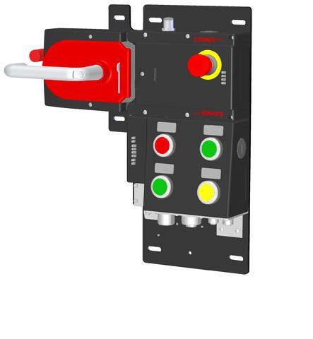 Euchner MGB-L2HEB-EIA-L-161480 Locking set MGB-L2-EI (guard locking by solenoid force) with 5 control elements, 7/8