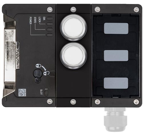 Euchner MGB2-L1-BR-U-XB7S0-DY-L-164397 Locking module MGB2-L1-BR (2 pushbuttons, closed-circuit current principle, door hinge on left) Turkiye