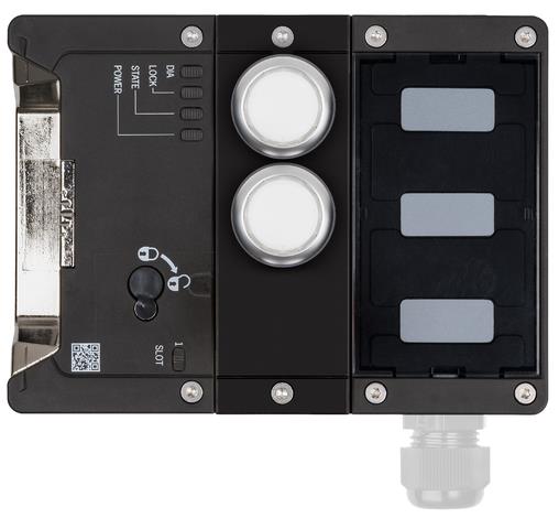 Euchner MGB2-L2-BR-U-XB7S0-DY-L-164403 Locking module MGB2-L2-BR (2 pushbuttons, open-circuit current principle, door hinge on left) Turkiye