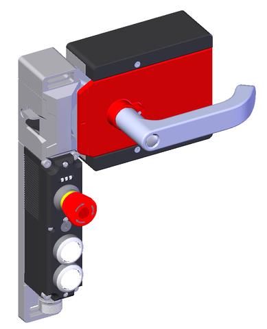 Euchner MGBS-P-L2H-AR-U-R-SH-160522 MGBS set AR, M23, emergency stop, 2 pushbuttons, door hinge on right Turkiye
