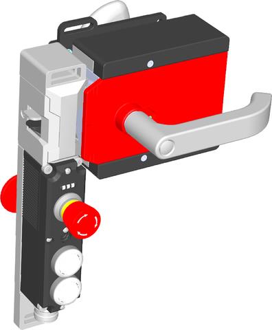 Euchner MGBS-P-L2HE-AR-U-R-SH-165423 MGBS set AR, M23, emergency stop, 2 pushbuttons, with escape release, door hinge on right Turkiye