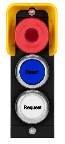 Euchner MSM-1-P-CS-BPP-F4-164333 Submodule MSM-1-P (illuminated emergency stop with protective collar, 2 illuminated pushbuttons) Turkiye