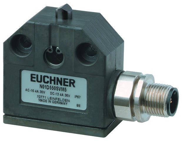 Euchner N01D550SVM5-M Precision single limit switch N01, chisel plunger, plug connector M12 Turkiye