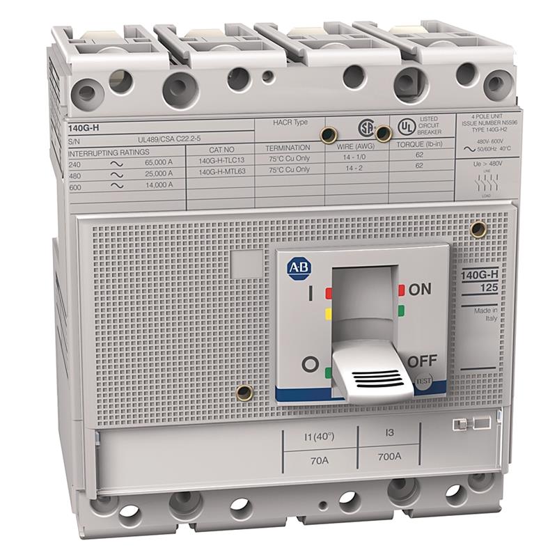Allen Bradley 140G-H2C4-C20 140G 125A Frame Molded Case Ckt-Bkr Turkiye