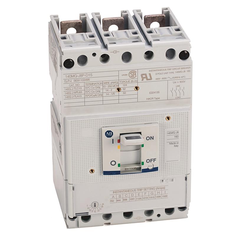 Allen Bradley 140MG-J8P-D17 140MG 175A J Frame Motor Ckt Protector Turkiye