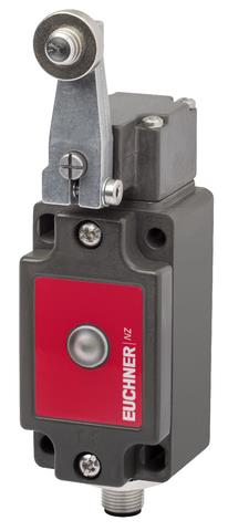 Euchner NZ2HS-2131L024GEC2300 Safety switch NZHS, lever arm with steel roller ø 18 mm, plug connector SM8 Turkiye