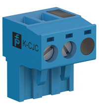 Pepperl+Fuchs K-CJC-BU Terminal block for cold junction compensation, 3-pin screw terminal, blue Turkiye