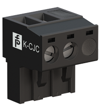 Pepperl+Fuchs K-CJC-BK Terminal block for cold junction compensation, 3-pin screw terminal, black Turkiye