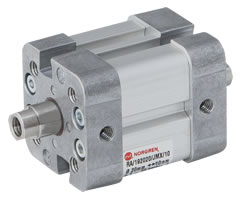 Norgren RA/192020/JMX/15 ISO compact double acting cylinder, double ended piston rod, 20mm diameter, 15mm stroke Turkiye