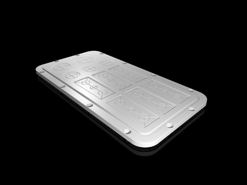 Rittal SZ 2567.200 SZ plastik kablo giriş plakaları, AX için, kablo geçişi için, modüler, ön kabartmalı, GD: 436x221 mm, boy 7 kablo giriş plakaları için Turkiye