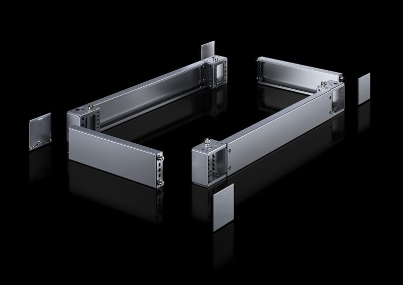 Rittal VX 8660.061 VX base/plinth corner piece with trim panel, front and rear, H: 200 mm, for W: 800 mm, stainless steel, 14301 Turkiye