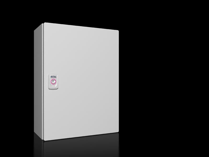 Rittal KX 1577.000 KX E-Box, GYD: 300x400x155 mm, çelik sac, montaj plakalı, kapılı Turkiye