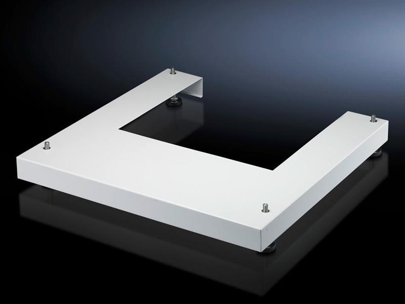Rittal DK 7507.750 DK base/plinth for FlatBox, W x D: 600 x 600 mm, RAL 7035 Turkiye