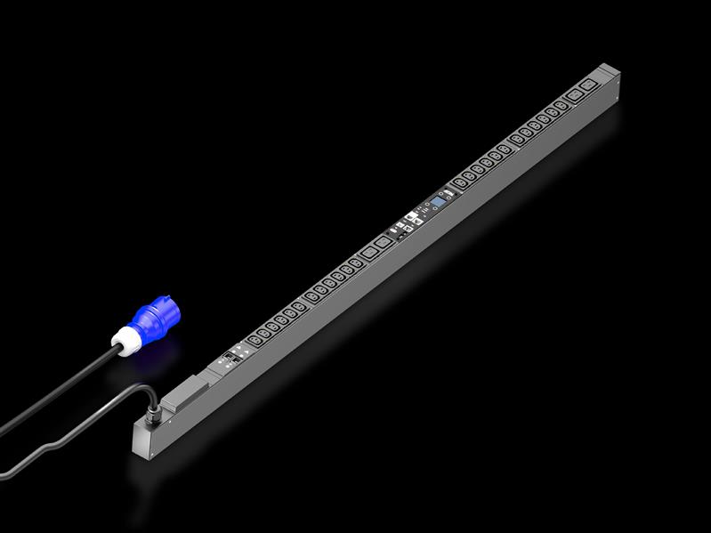Rittal DK 7979.516 DK PDU ilave ölçümlü, kompakt basic güç dağıtımı, çıkış başına enerji ölçümü dahil, network ara yüzlü ve ekranlı ile GUD: 44x1495x70 mm, IEC 60 320: 24x C13, 4x C19 Turkiye
