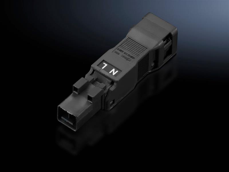 Rittal SZ 2500.650 SZ Connector, for through-wiring, 2-pole, 100-240 V, Connection accessories for self-assembly Turkiye