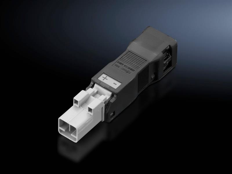 Rittal SZ 2500.640 SZ Connector, for through-wiring, 2-pole, 24 V DC, Connection accessories for self-assembly Turkiye