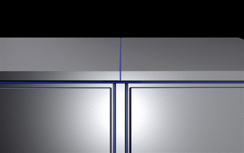 Rittal HD 4000.718 HD modüler çerçeve sistem kabini, YxD 1800x500 mm için, paslanmaz çelik Turkiye