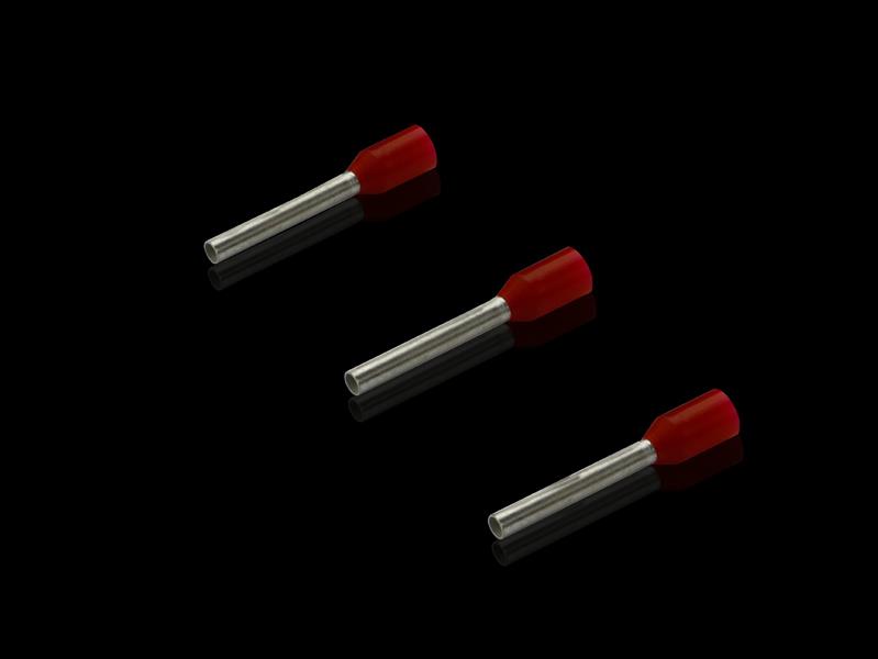 Rittal AS 4050.739 Kablo uç yüksükleri, kablo montajı için, 1 mm², kırmızı, dökme 12 mm, 10x100 Turkiye