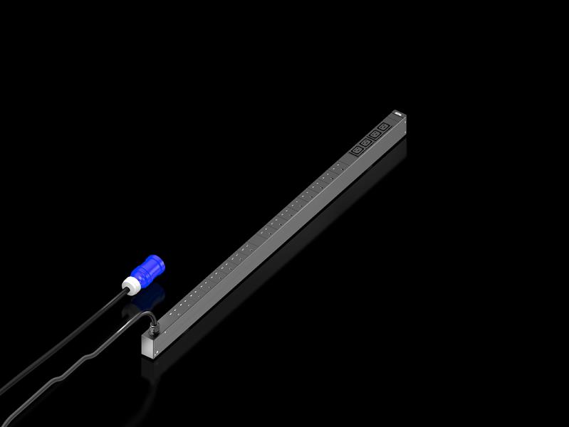 Rittal DK 7979.814 DK PDU UK, Basic, kompakt basic güç dağıtımı, GUD: 44x1295x70 mm, IEC 60 320: 4x C19, 16x BS 1363, 230 V, 1~, 16 A Turkiye