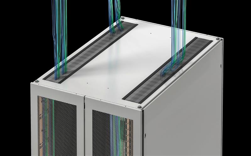 Rittal TX 5541.245 TX Colocation server rack, WxHxD: 800x2450x1200 mm, 52 U, vented sheet steel door at the front, vented sheet steel door at the rear, vertically divided, 130° hinges front and rear Turkiye