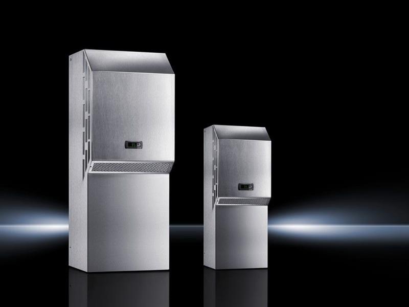 Rittal SK 3305.514 SK Blue e klima, duvara monte, NEMA 4X, 1,5 kW, 115 V, 1~, 50/60 Hz, paslanmaz çelik, GYD: 405 x 1020 x 358 mm Turkiye