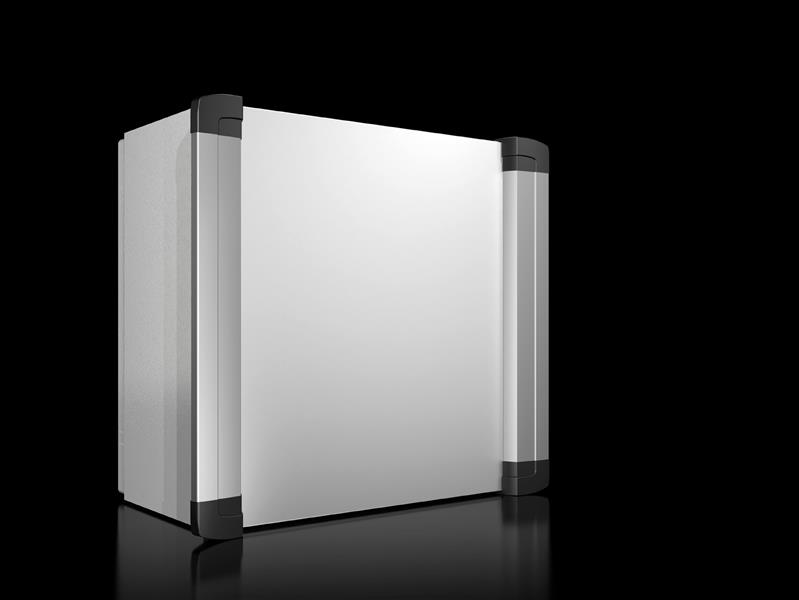 Rittal AX 6320.350 AX tutamaklı kumanda panosu, GYD: 380x380x210 mm, çelik sac, alüminyum tutamak, arkadan servis erişimi Turkiye
