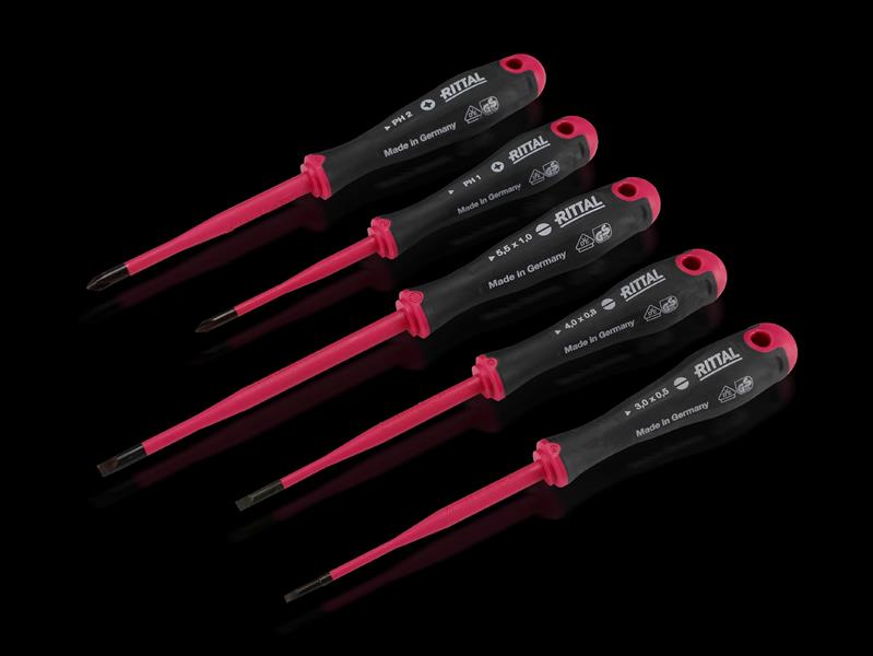 Rittal AS 4052.210 Screwdriver Set insulated SL 3x0,5_4 x 0,8_5,5x1/PH 1_2 Turkiye