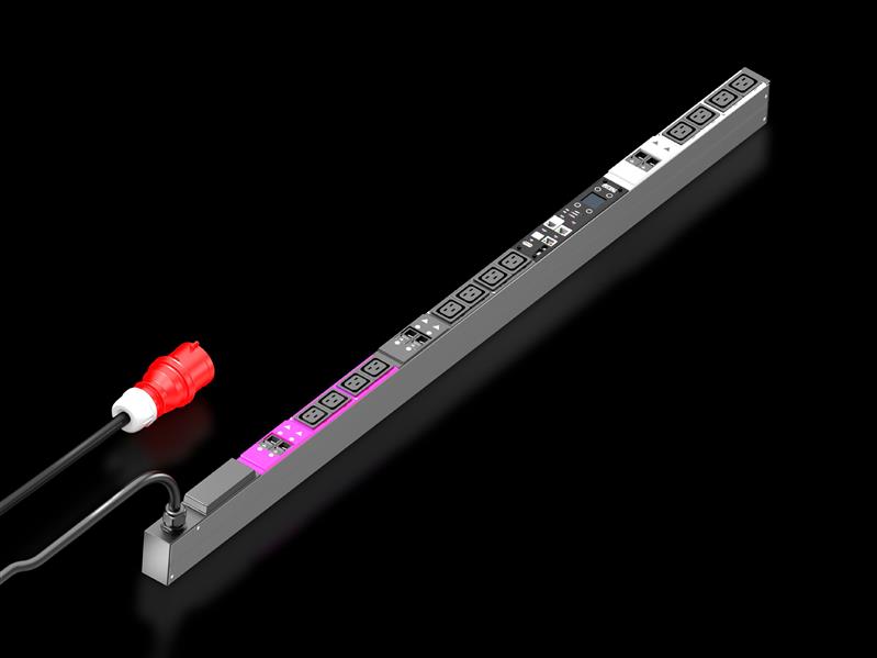 Rittal DK 7979.231 PDU metered 32A/3P CEE 12xC19, DK PDU metered, Compact basic power distributor incl energy mearsuremnt per phase, with network interface and display, WHD: 44x1495x70 mm Turkiye