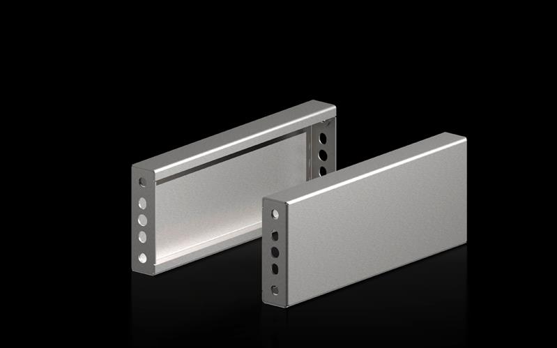Rittal VX 8660.070 VX base/plinth trim panel, sides, H: 100 mm, for D: 400 mm, stainless steel, 14301 Turkiye