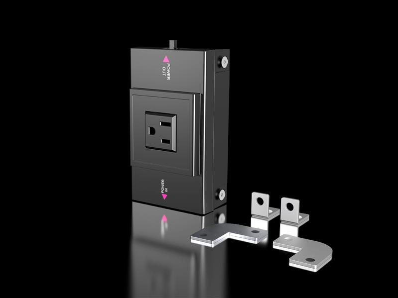 Rittal SZ 2500.714 SZ socket box for LED system light, with socket for USA/Canada, Turkiye