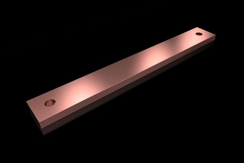 Rittal SV 9686.544 SV PE/PEN busbar E-Cu, WH: 40x10 mm, L: 300 mm Turkiye