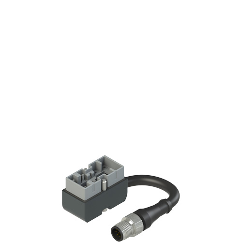Pizzato VN CM11DM0.2 Metal connector with cable and M12 connector, cable length 02 m, 1NO+1NC Turkiye