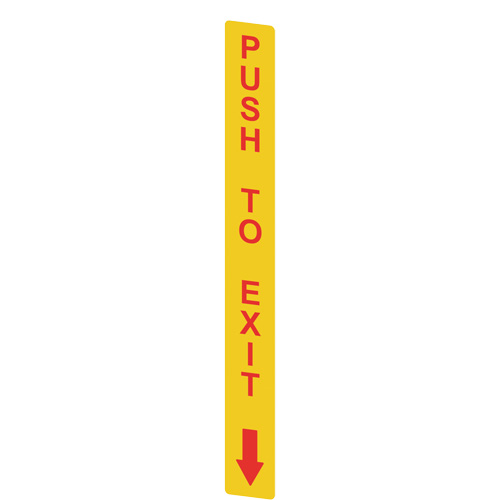 Pizzato VF AP-A1AGR02 Yellow adhesive in PC, rectangular 300x32 mm, red writing 