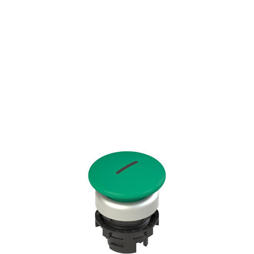 Pizzato E2 1PU2F449L2 Spring-return green mushroom pushbutton with marking Turkiye