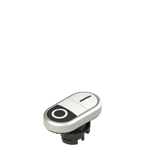 Pizzato E2 1PDRL9AAAA Double lower flush pushbutton, with marking Turkiye