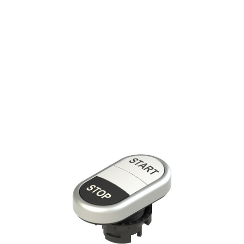 Pizzato E2 1PDRL9AAAN Double lower flush pushbutton, with marking Turkiye