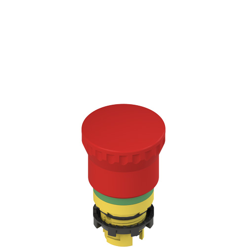 Pizzato E2 1PEPZ4731 Push-pull emergency pushbutton with green marking dotted line Turkiye
