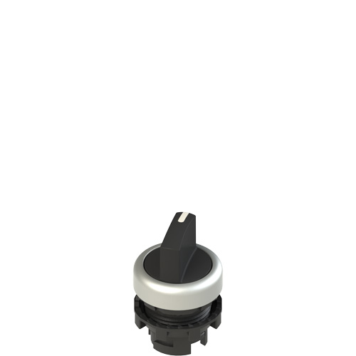 Pizzato E2 1SE12AVA19AB Short handle selector, 2 positions black with marking Turkiye